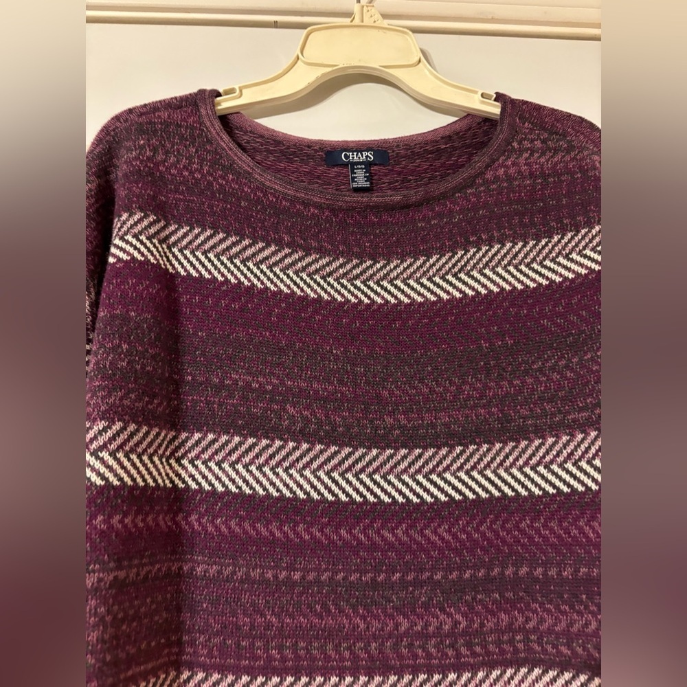 Chaps Purple’s Burgundy Sweater - Picture 3 of 10